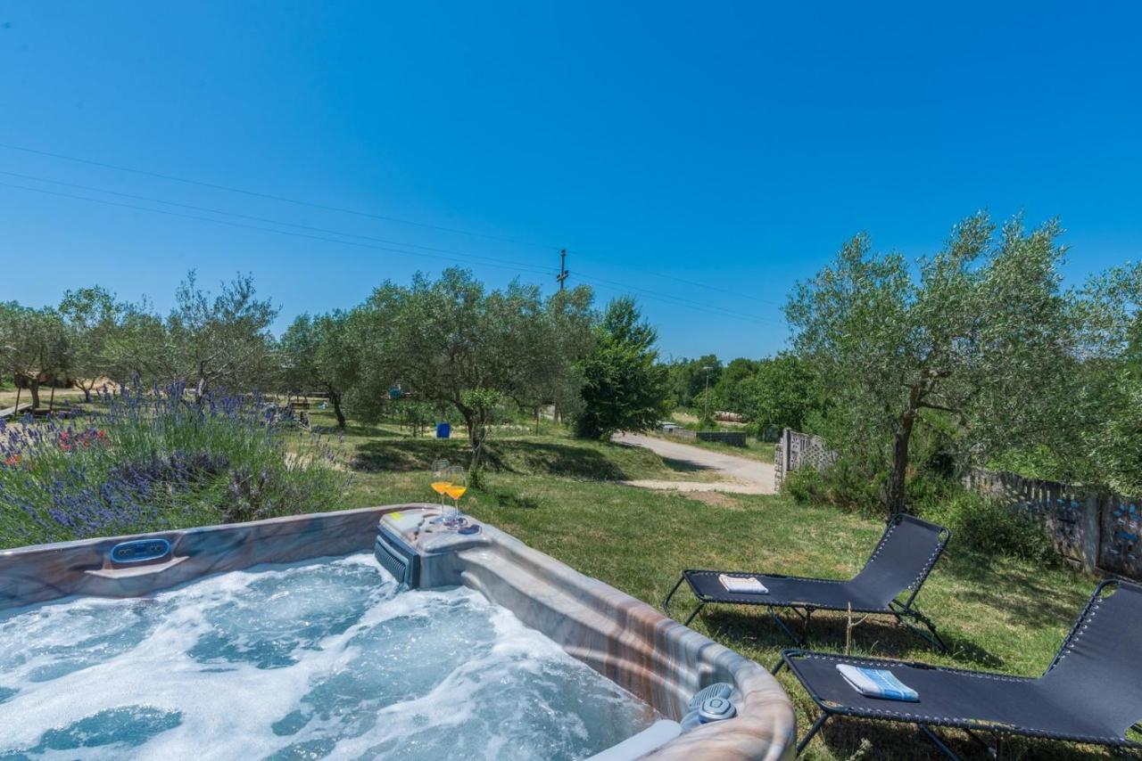 Ferienhaus Zora with Whirlpool Sveti Lovreč Pazenatički Exterior foto